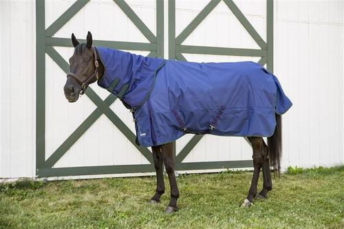 Show full view: Shires Equestrian Products Highlander Plus 200-g Neck Cover Horse Blanket Attachment, Navy, Medium slide 1 of 1