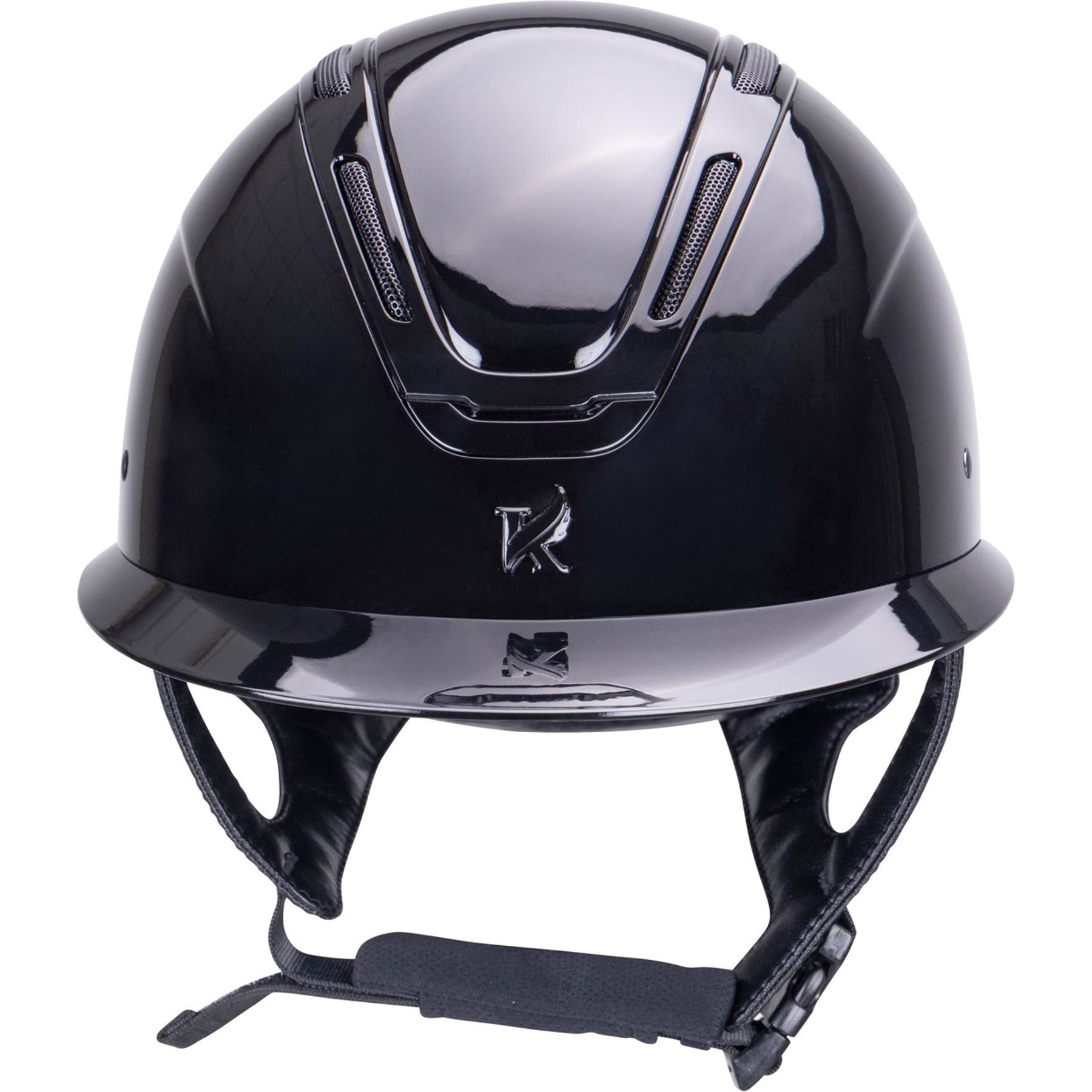 Shires Equestrian Products Karben Amity LVSH Wide Brim Horse Riding Helmet, Black, 55 to 57-cm