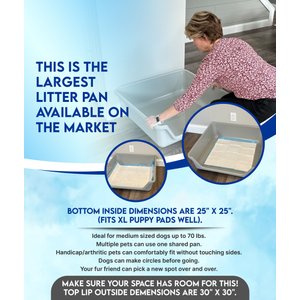 Shirley K's Indoor Dog Potty Tray, 30-in, Beige
