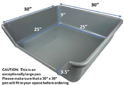 Show full view: Shirley K's Senior Cat Litter Box, 30-in, Gray slide 2 of 10