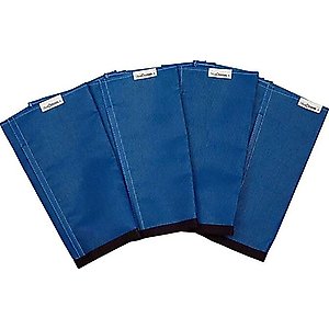 Shoofly Leggins Horse Fly Boots, 4 count, Blue, Large