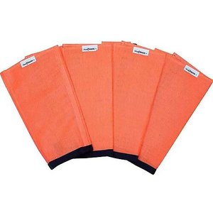 Shoofly Leggins Horse Fly Boots, 4 count, Orange, Large