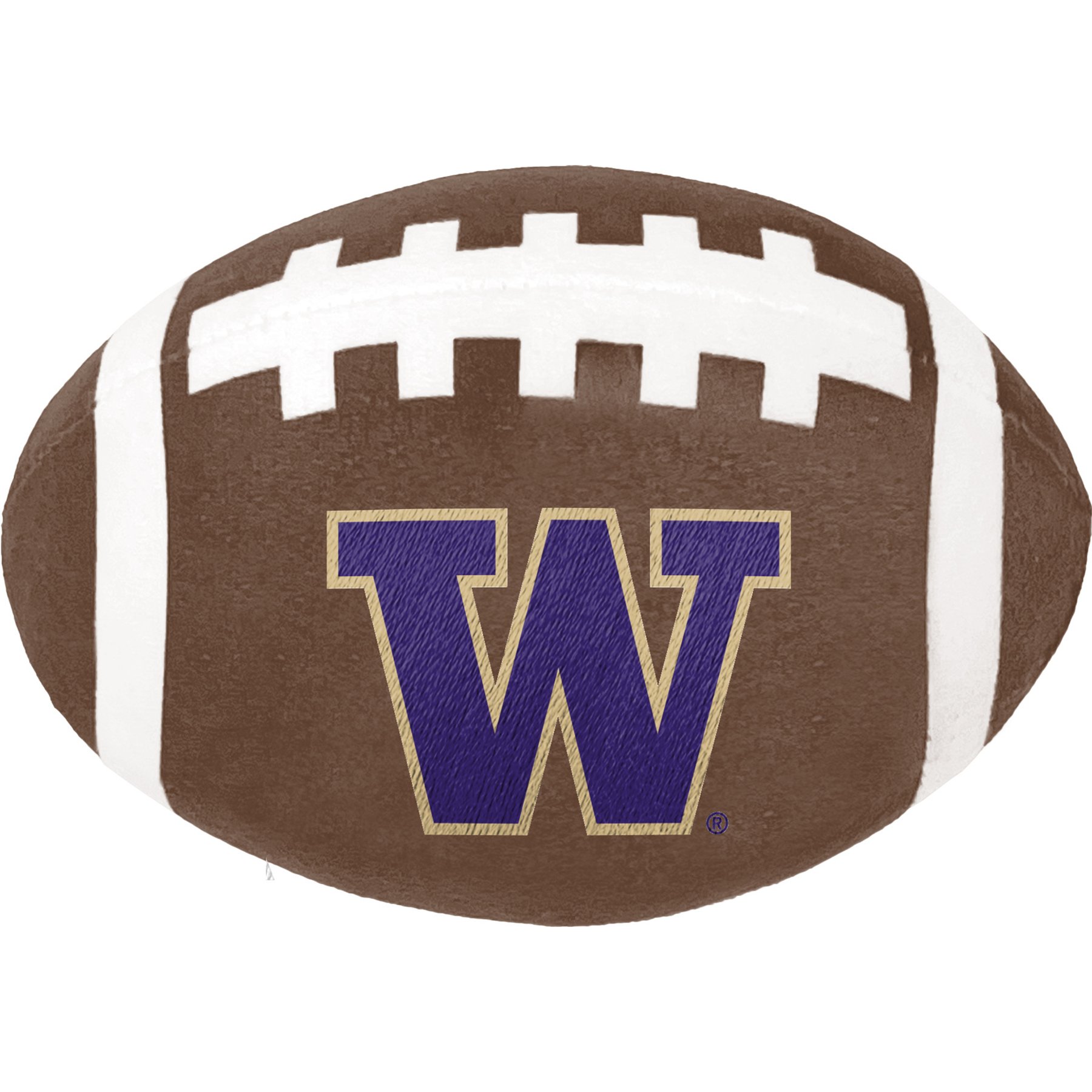 ShopInstaPets NCAA Squeaking Football Dog Toy, Washington Huskies