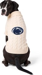ShopInstaPets Knit Polyester Machine Washable Dog Sweater, White, X-Large, Penn State Nittany Lions slide 1 of 5