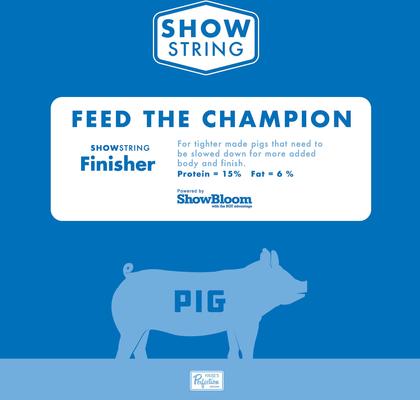 Show full view: Show String Show Feed Finisher 15% Pig Food, 50-lb bag slide 4 of 4
