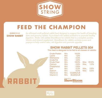 Show full view: Show String Show Feed Rabbit Food, 50-lb bag slide 3 of 5