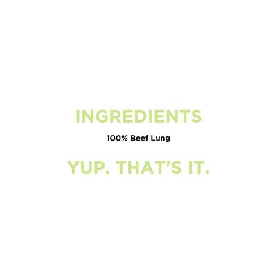 Show full view: Side By Side Beef Lung Freeze-Dried Dog Treats, 1.8-oz bag slide 6 of 7