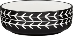 Signature Housewares Black Arrow Non-Skid Ceramic Dog & Cat Bowl, 1-cup