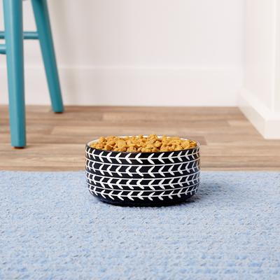 Show full view: Signature Housewares Black Arrow Non-Skid Ceramic Dog & Cat Bowl, 3-cup slide 3 of 6