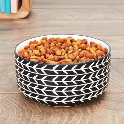Show full view: Signature Housewares Black Arrow Non-Skid Ceramic Dog & Cat Bowl, 3-cup slide 4 of 6