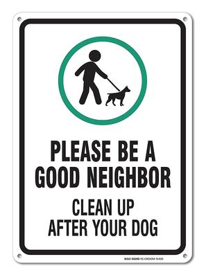 Show full view: Sigo Signs "Clean Up After Your Dog" Aluminum Sign slide 1 of 3