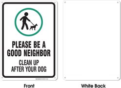 Sigo Signs "Clean Up After Your Dog" Aluminum Sign slide 2 of 2