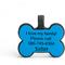Show in main carousel: SiliDog The Silent Dog Tag Silicone Bone Personalized Dog ID Tag, Blue slide 3 of 4