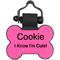 Show in main carousel: SiliDog The Silent Dog Tag Silicone Bone Personalized Dog ID Tag, Pink slide 1 of 4