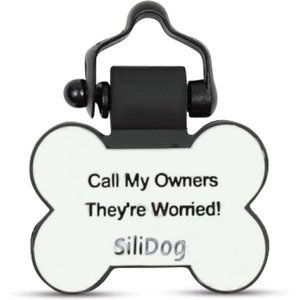 GoTags Personalized Stainless Steel with Enamel Paw Design Bone Shaped Pet ID Tag