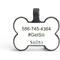Show in main carousel: SiliDog The Silent Dog Tag Silicone Bone Personalized Dog ID Tag, White slide 3 of 4