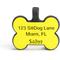 Show in main carousel: SiliDog The Silent Dog Tag Silicone Bone Personalized Dog ID Tag, Yellow slide 3 of 4