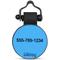 Show in main carousel: SiliDog The Silent Dog Tag Silicone Circle Personalized Dog & Cat ID Tag, Blue slide 2 of 4