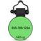 Show in main carousel: SiliDog The Silent Dog Tag Silicone Circle Personalized Dog & Cat ID Tag, Green slide 2 of 4