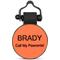 Show in main carousel: SiliDog The Silent Dog Tag Silicone Circle Personalized Dog & Cat ID Tag, Orange slide 1 of 5