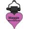 Show in main carousel: SiliDog The Silent Dog Tag Silicone Heart Personalized Dog & Cat ID Tag, Purple slide 1 of 4
