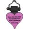 Show in main carousel: SiliDog The Silent Dog Tag Silicone Heart Personalized Dog & Cat ID Tag, Purple slide 2 of 4