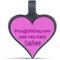 Show in main carousel: SiliDog The Silent Dog Tag Silicone Heart Personalized Dog & Cat ID Tag, Purple slide 3 of 4