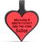 Show in main carousel: SiliDog The Silent Dog Tag Silicone Heart Personalized Dog & Cat ID Tag, Red slide 3 of 4