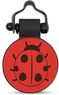 Show full view: SiliDog The Silent Pet Tag Ladybug Dog & Cat ID Tag, Red slide 1 of 3