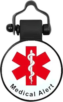 Show full view: SiliDog The Silent Pet Tag Medical Alert Dog & Cat ID Tag, White slide 1 of 3