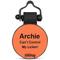 Show in main carousel: SiliDog The Silent Pet Tag Silicone Basketball Personalized Dog & Cat ID Tag, Orange slide 2 of 6