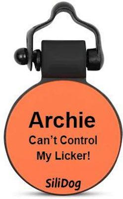 Show full view: SiliDog The Silent Pet Tag Silicone Basketball Personalized Dog & Cat ID Tag, Orange slide 2 of 6