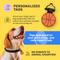 Show in main carousel: SiliDog The Silent Pet Tag Silicone Basketball Personalized Dog & Cat ID Tag, Orange slide 3 of 6