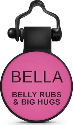 Show full view: SiliDog The Silent Pet Tag Silicone Birthday Cake Personalized Dog & Cat ID Tag, Pink slide 2 of 5