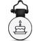 Show in main carousel: SiliDog The Silent Pet Tag Silicone Birthday Cake Personalized Dog & Cat ID Tag, White slide 1 of 2