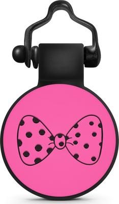 Show full view: SiliDog The Silent Pet Tag Silicone Bow Tie Personalized Dog & Cat ID Tag, Pink slide 1 of 5