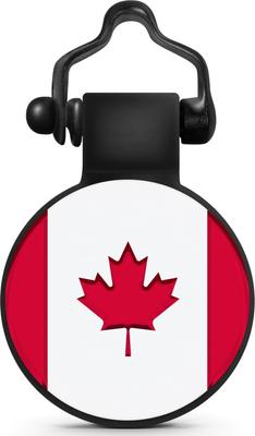 Show full view: SiliDog The Silent Pet Tag Silicone Circle Canada Flag Personalized Dog & Cat ID Tag slide 1 of 5