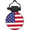 Show in main carousel: SiliDog The Silent Pet Tag Silicone Circle USA Flag Personalized Dog & Cat ID Tag slide 1 of 3
