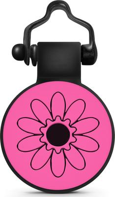 Show full view: SiliDog The Silent Pet Tag Silicone Flower Personalized Dog & Cat ID Tag, Pink slide 1 of 5