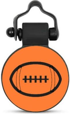 Show full view: SiliDog The Silent Pet Tag Silicone Football Personalized Dog & Cat ID Tag, Orange slide 1 of 6