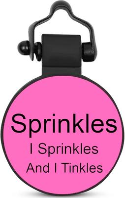 Show full view: SiliDog The Silent Pet Tag Silicone Football Personalized Dog & Cat ID Tag, Pink slide 2 of 6