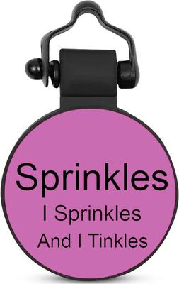 Show full view: SiliDog The Silent Pet Tag Silicone Football Personalized Dog & Cat ID Tag, Purple slide 3 of 7