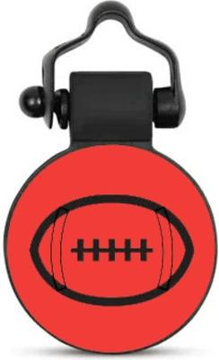 Show full view: SiliDog The Silent Pet Tag Silicone Football Personalized Dog & Cat ID Tag, Red slide 1 of 6