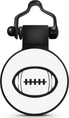 Show full view: SiliDog The Silent Pet Tag Silicone Football Personalized Dog & Cat ID Tag, White slide 1 of 6