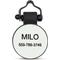 Show in main carousel: SiliDog The Silent Pet Tag Silicone Football Personalized Dog & Cat ID Tag, White slide 2 of 6