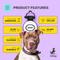 Show in main carousel: SiliDog The Silent Pet Tag Silicone Football Personalized Dog & Cat ID Tag, Yellow slide 4 of 6