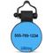 Show in main carousel: SiliDog The Silent Pet Tag Silicone MiniTag Personalized Dog & Cat ID Tag, Blue slide 2 of 3