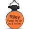 Show in main carousel: SiliDog The Silent Pet Tag Silicone MiniTag Personalized Dog & Cat ID Tag, Orange slide 1 of 3