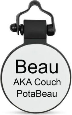 Show full view: SiliDog The Silent Pet Tag Silicone MiniTag Personalized Dog & Cat ID Tag, White slide 1 of 3