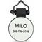 Show in main carousel: SiliDog The Silent Pet Tag Silicone MiniTag Personalized Dog & Cat ID Tag, White slide 2 of 3
